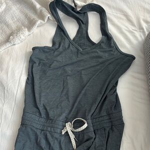 Vuori Dark Gray Sleeveless Jumpsuit